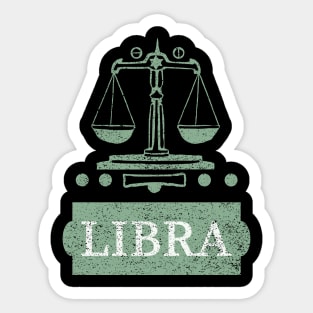 libra zodiac sign test Sticker